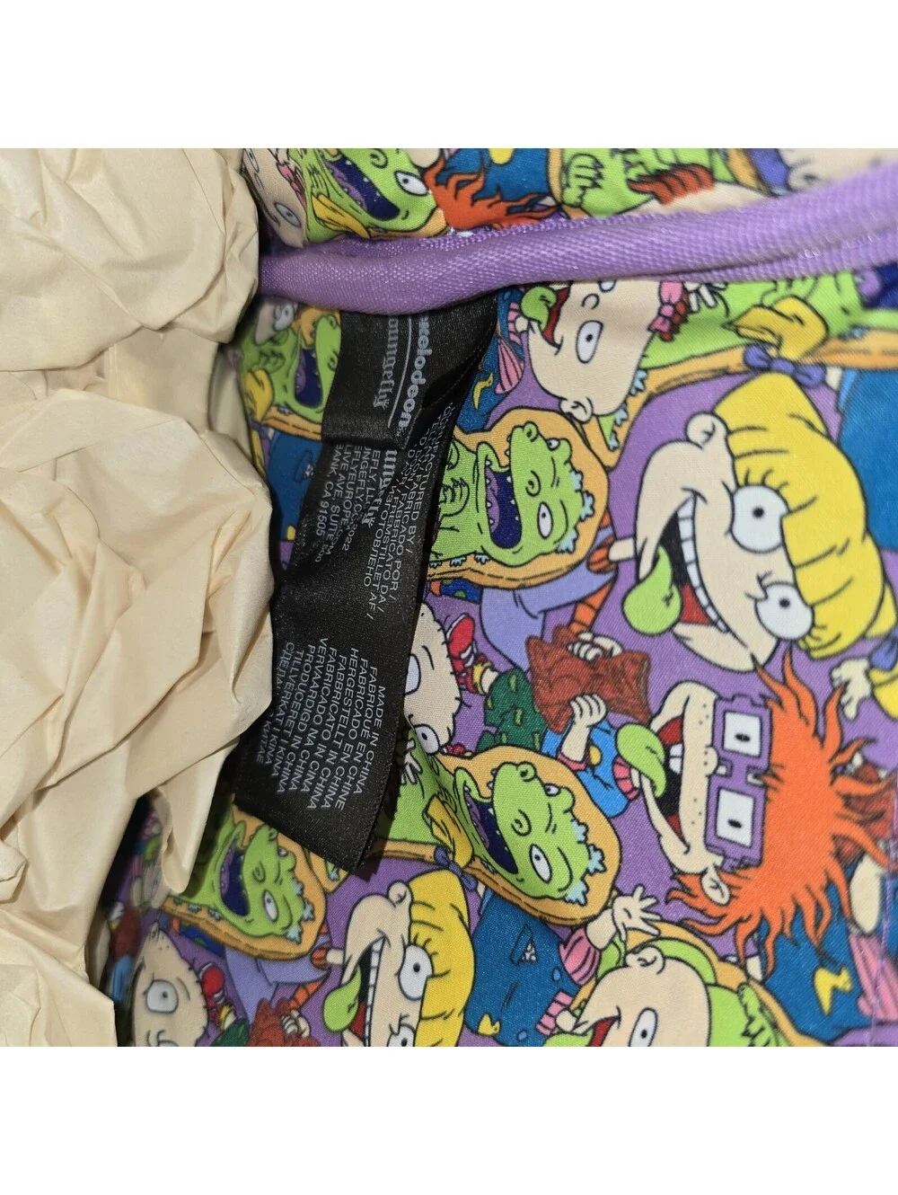 Loungefly Nickelodeon Rugrats Reptar Mini Faux Leather Zip Mini Backpack